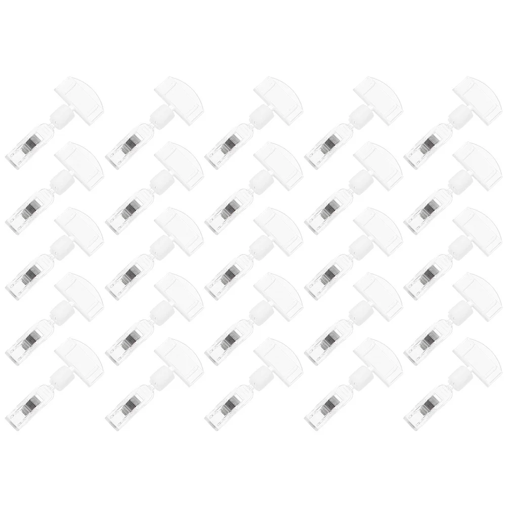 25 قطعة حامل علامة كليب الإعلان لعلامات الأسعار تسميات عرض مقاطع البضائع التجزئة تركيبات راية الرف الخفيفة #2