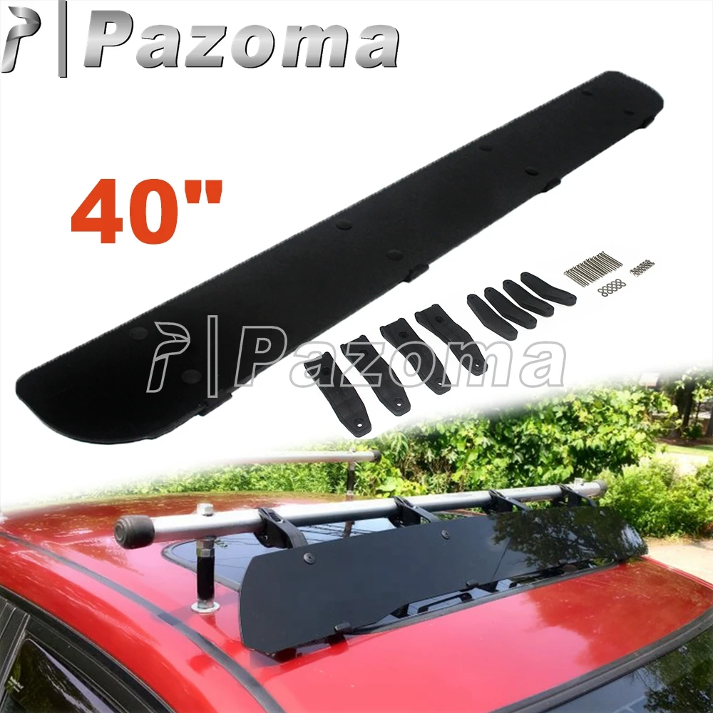 Universal Car Top Roof Rack Air Deflector Kit 40Inch Auto Wind Shield Fairing Winshield Car Cargo Box Wind Noise Spoiler For BMW