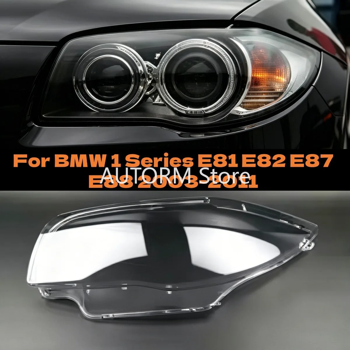 

Left/Right Side Headlight Cover Lens Housing For BMW 1 Series E81 E82 E87 E88 2003-2011 Front Head Light Lamp Shell Lampshade