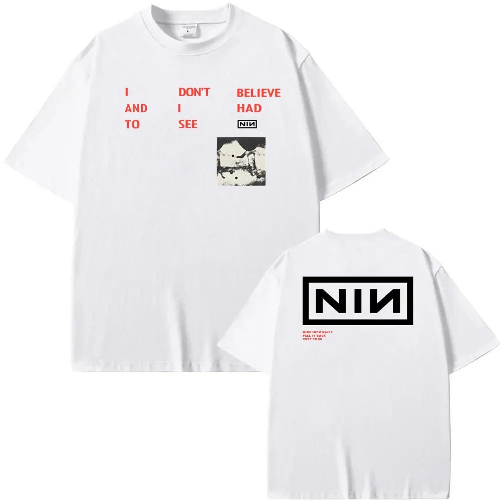 เสื้อยืด CBH LYRIC วง Nine Inch Nails สไตล์โกธิค คุณภาพสูง เสื้อยืดฮิปฮอป แขนยาว ผู้หญิง/ผู้ชาย ผ้าฝ้าย 100% คอกลม