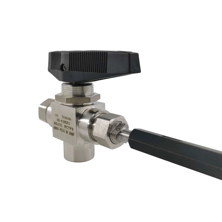 Two-Position Three-Way Trunnion Ball Valve for CNG Manual Power Gas Media OEM Customized Support