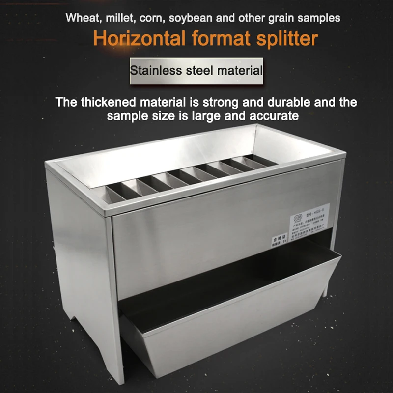 Horizontal Grid Screening Machine HGG‑I/HGG‑II Stainless Steel Food Sample Divider, Wheat & Soybean Separation Sorter