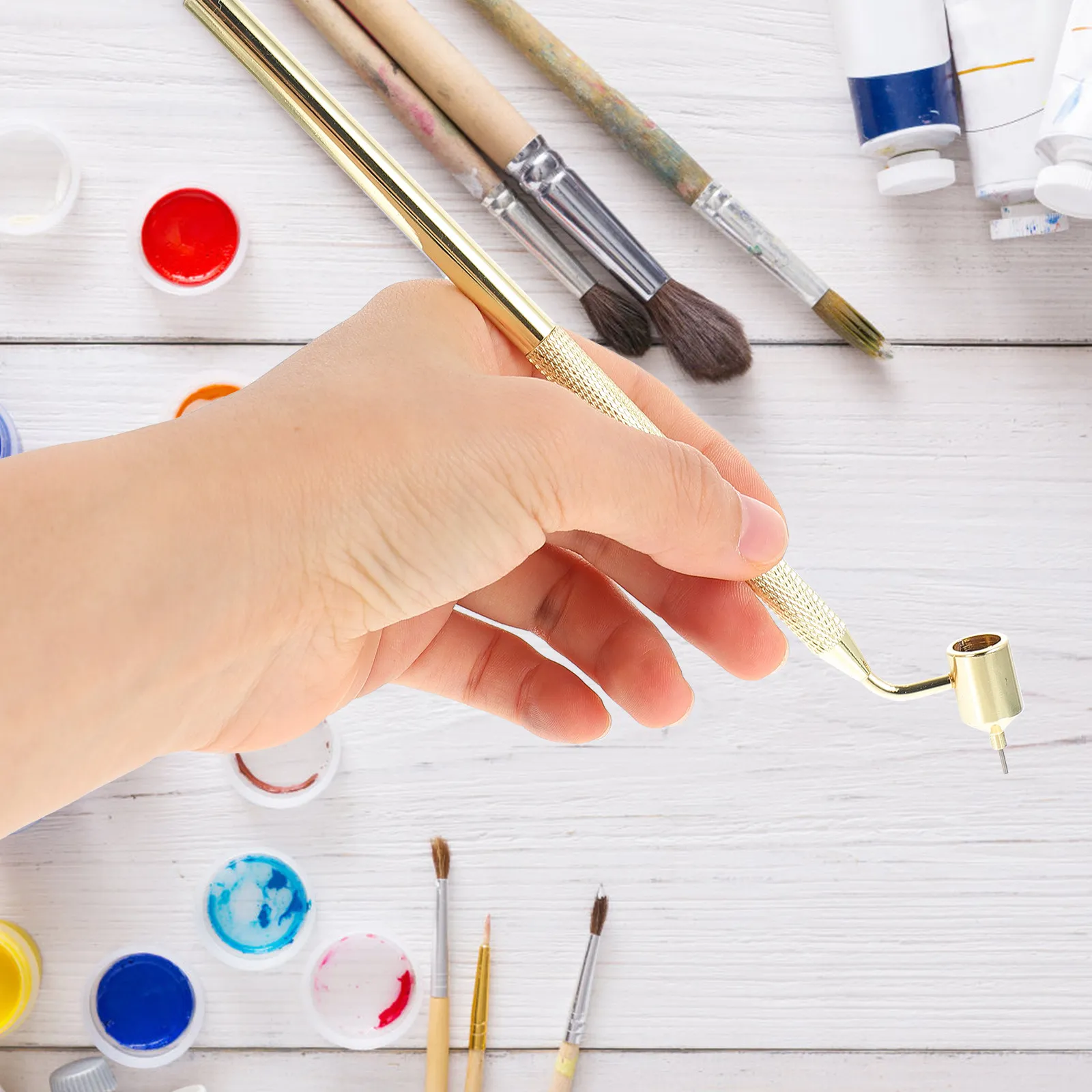

1Pcs Aluminium Paint Mending Pen Fluid Writer Scratch Repair Pen for Fabric Drawing DIY Craft Art Touch