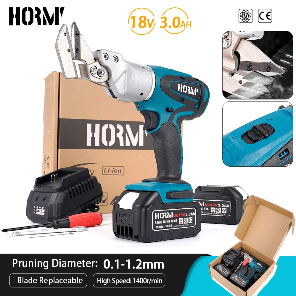 

Electric Cordless 90N.m Iron Scissors Metal Cutting Iron Shear Sheet Cutter Carbon Steel Power Tool For Makita 18V Battery