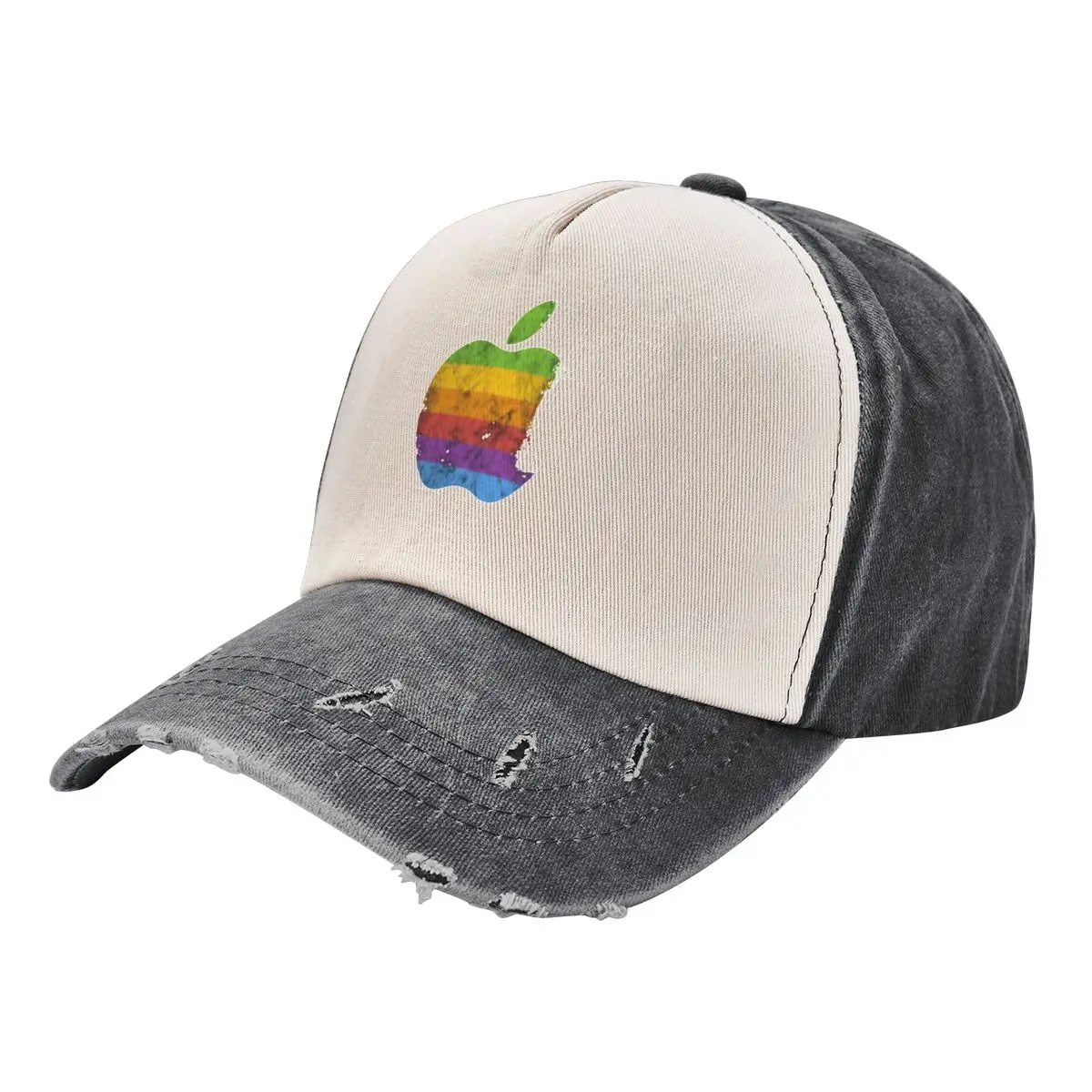 Apple Retro Logo Baseball Cap Fluffy Hat derby hat New Hat fashionable Men's Luxury Women's