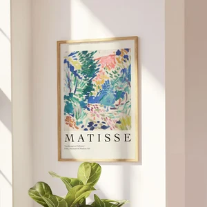 3つのポスターのマティスプリントセットコリューー壁アートペインティングリビングルームの廊下の壁の装飾の開いた窓の風景 6ベストセールス3ピースウォールアート-5