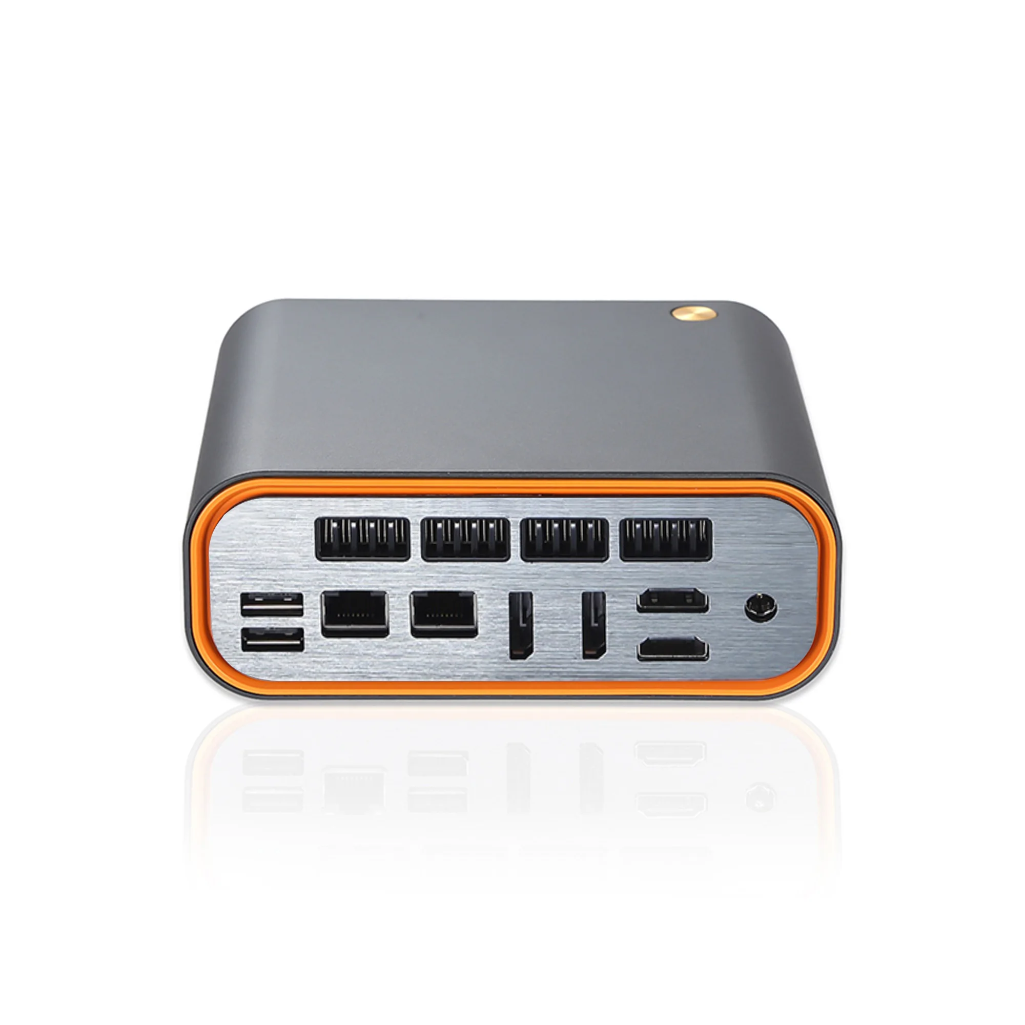 VNOPN PC Mini Intel Core i3 1215U DDR5 2*HDMI 4K 2*DP 8K Layar 2*LAN Windows 10 Linux HTPC Kompak & Ideal untuk Rumah, Bisnis