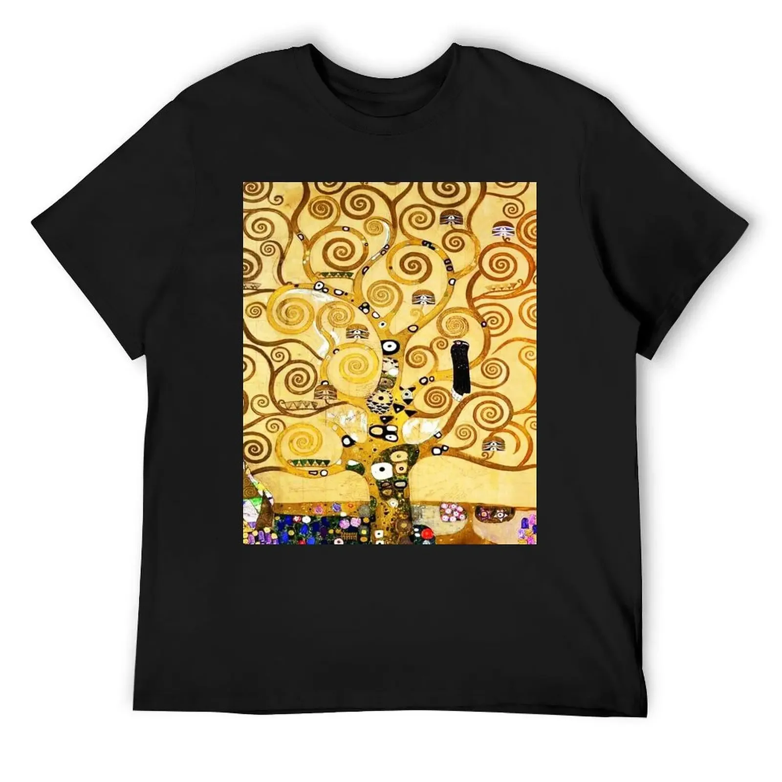 Gustav Klimt The Tree of Life, Stoclet Frieze T-Shirt custom t shirt anime figures summer tops mens vintage t shirts