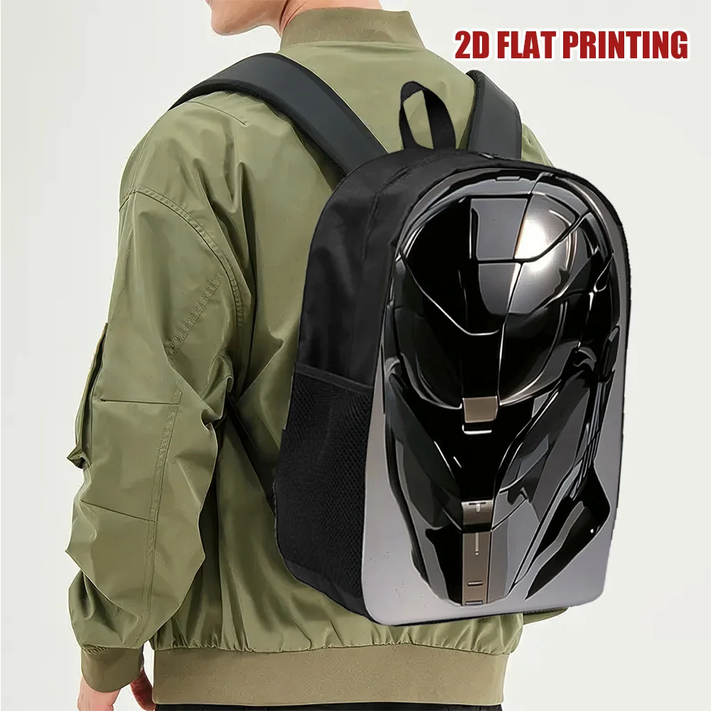 

1 Sci-Fi Armor Surface Design Backpack - Large Capacity Lightweight Commuter Bag with Adjustable Shoulder Strap