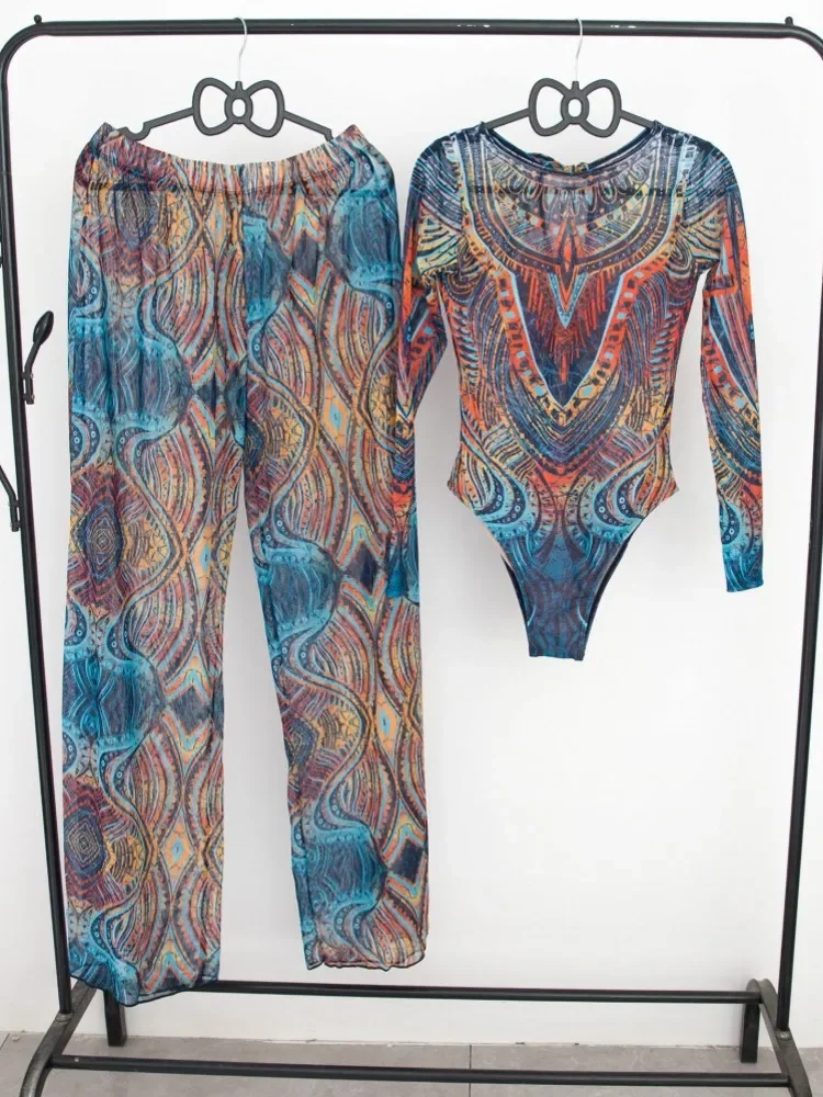 

2 Piece Sets Swimwear And Panst Sexy Swimsuit Women Summer Bathing Suit Bikini Set Beach Cover Up Swimming Suit Купальник