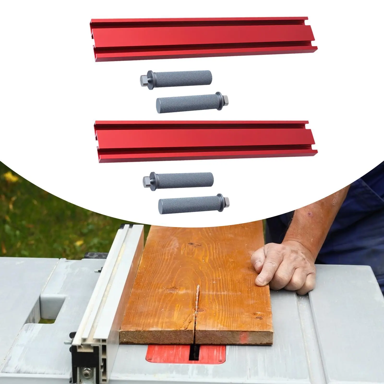 

Miter T Track for Table Saw Accessories Easy to Install High Strength Fixtures Attachment for Sliders Sliding Jigs Workbench