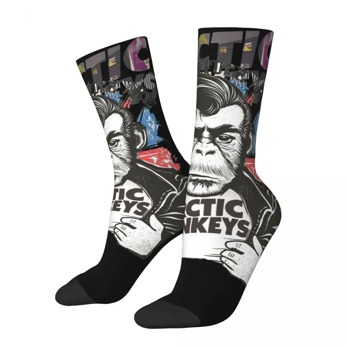 Arctic Monkeys Inspired cosy Unisex Socks,Hip Hop Happy 3D printing Socks,Street Style Crazy Sock