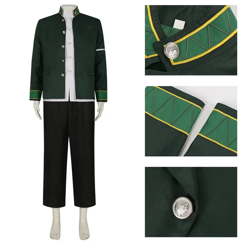 Hayato Her Costume Cosplay Parrucca Anime Vento Cosplay Interruttore Costume Travestimento Uomini Adulti Ragazzi Gioco di Ruolo Fantasia Abiti Vestito per Con