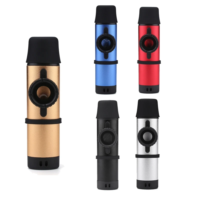 

Metal Kazoos Instrument Wood Kazoo Diaphragm Mouth Music Gift Good Companion For Ukulele, Violin, Guitar, Piano