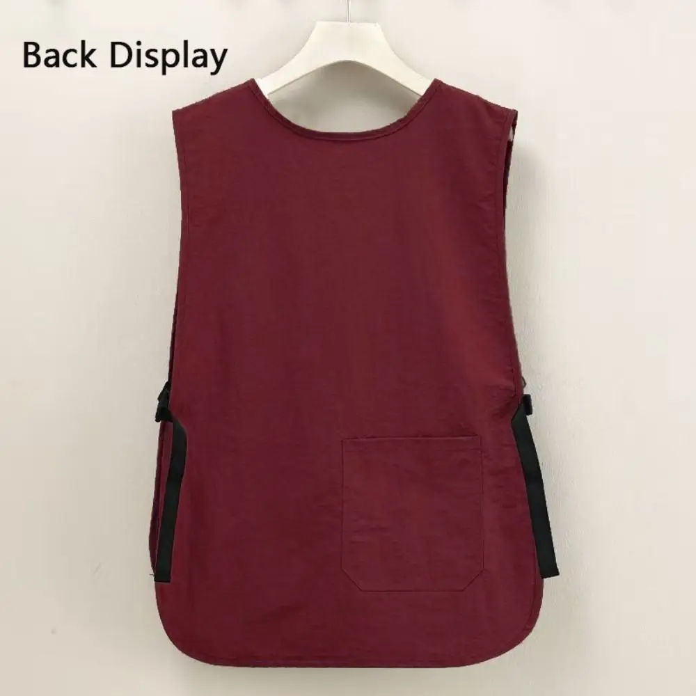 Waterproof Stain-Resistant Apron Nylon Vest Style Breathable Kitchen Aprons Multipurpose Anti Dirty Coffee House Uniform