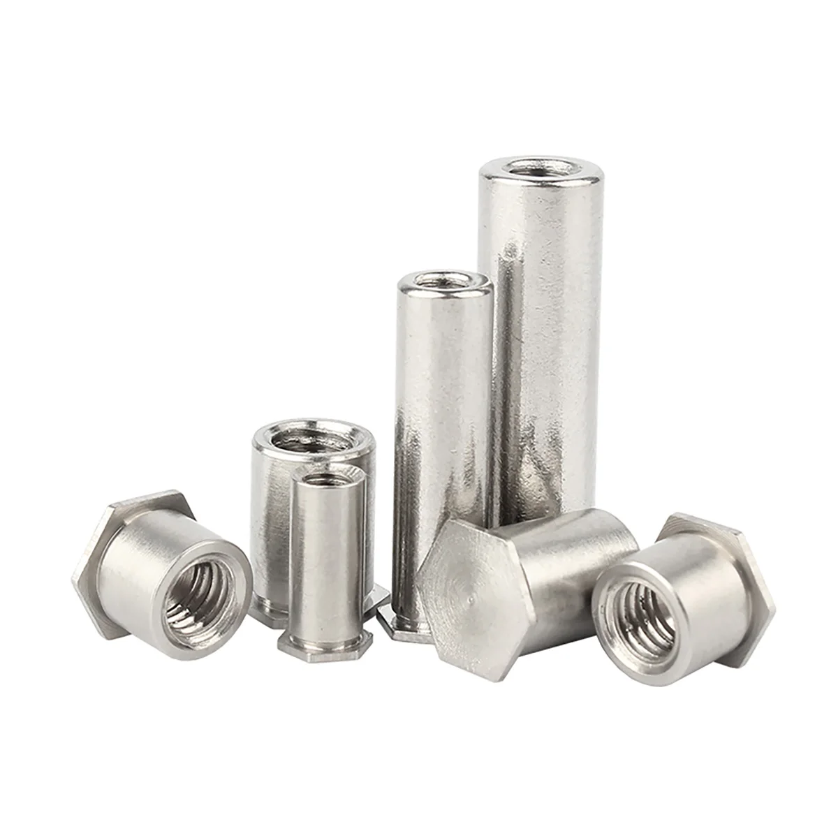 304 Stainless Steel Blind Hole Rivet  / Pressure Plate Stud