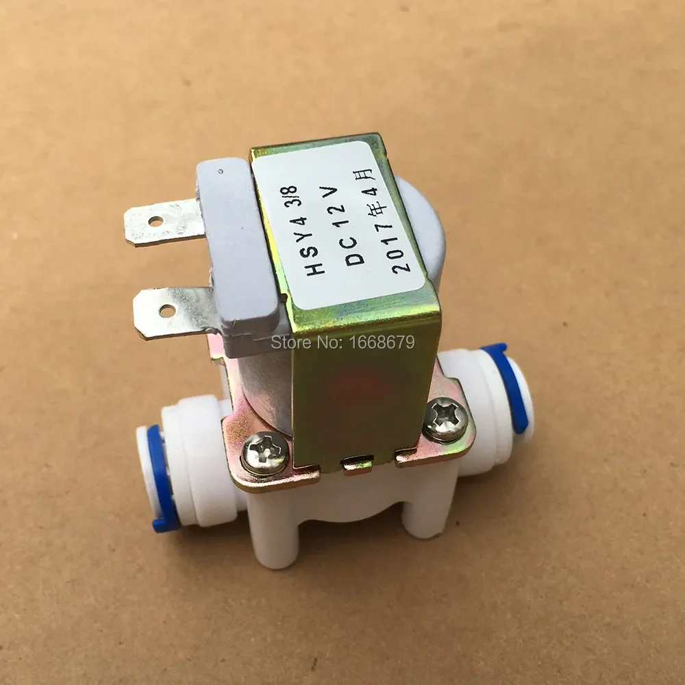 

EBOWAN Normally Closed 12V water electric valve Solenoid 3/8'' Hose RO Valve AC 220V DC 24V
