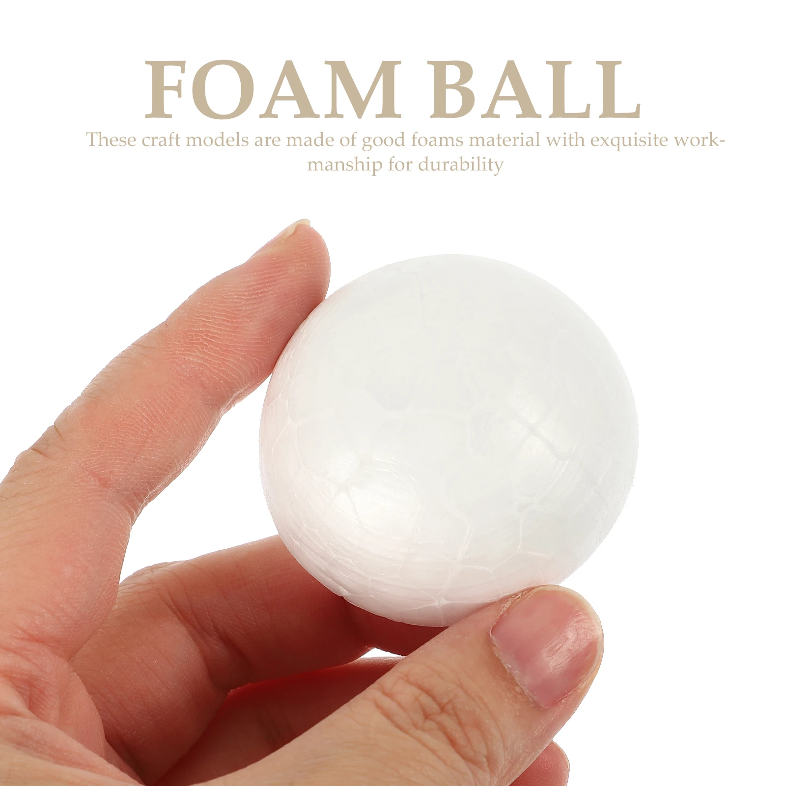 

150pcs Foam Balls for Crafts Children DIY Semi Circle Polystyrene Balls Lightweight Store Decor Teaching Supplies