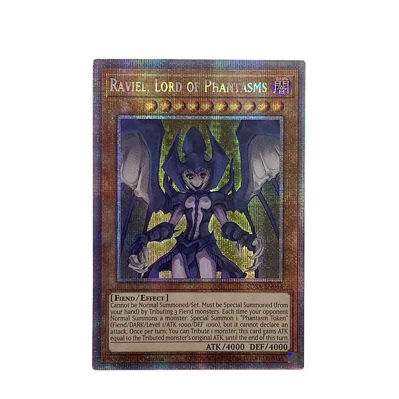 ORICA YUGIOH DIY Proxy Cards Waifu Girl Raviel Hamon Uria Lord of Phantasms Thunder Flames Non-Original Anime Cards English Ver