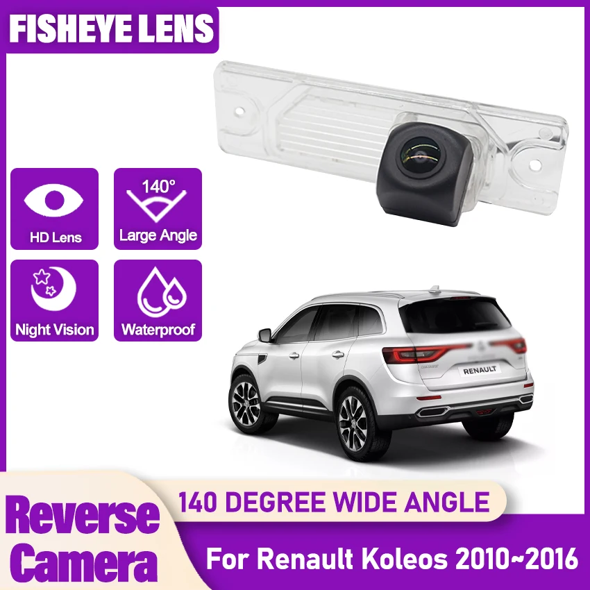 

HD Waterproof Night Vision Car Rear View Reverse Camera Fisheye Lens For Renault Koleos 2010 2011 2012 2013 2014 2015 2016