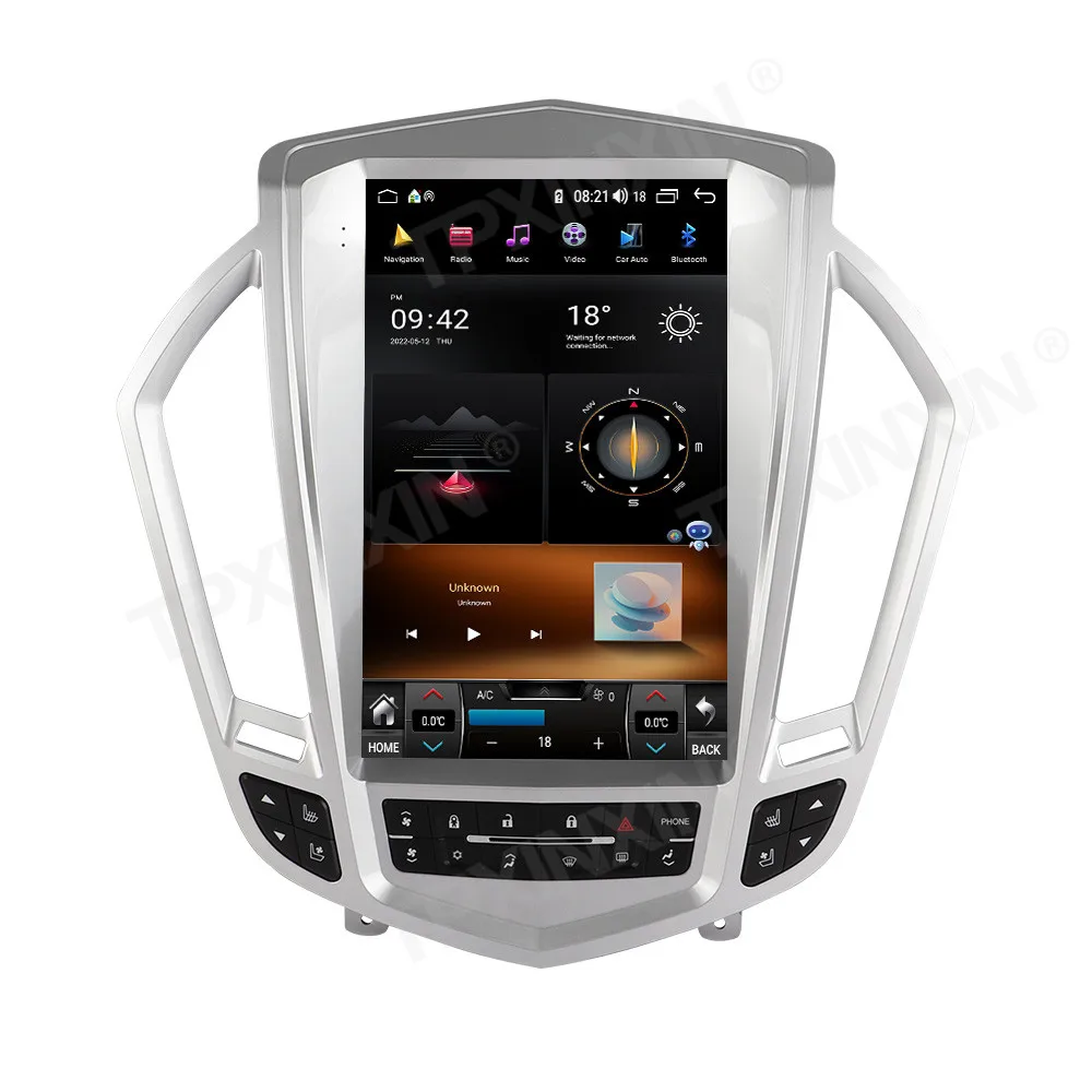 For Cadillac SRX 2009-2012 Carplay Android Car Stereo Radio Multimedia Player GPS Navigation Auto Audio Head Unit