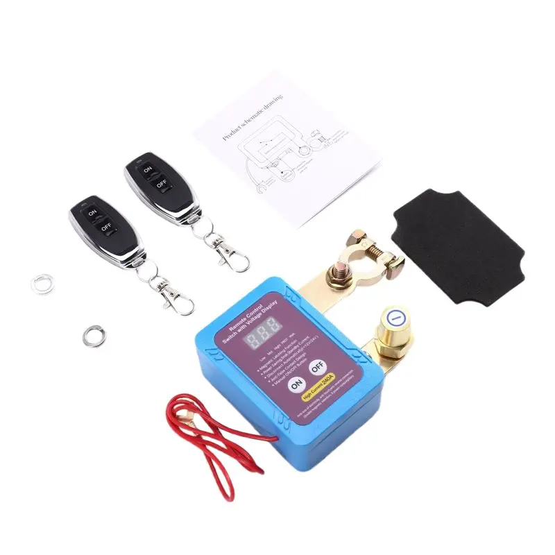

Remote Control Car 12V Universal Battery Breaker Power Cut Off Switch Kit Smart Leakage Protection Control Seitch