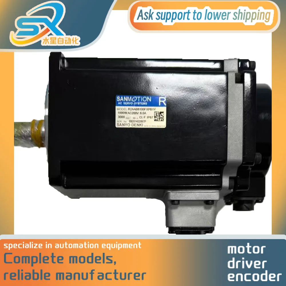 

SANYO DENKI Servo Motor For Industrial Automation R2AAB6100FXPB1Y 6.0A 1000w Works Well