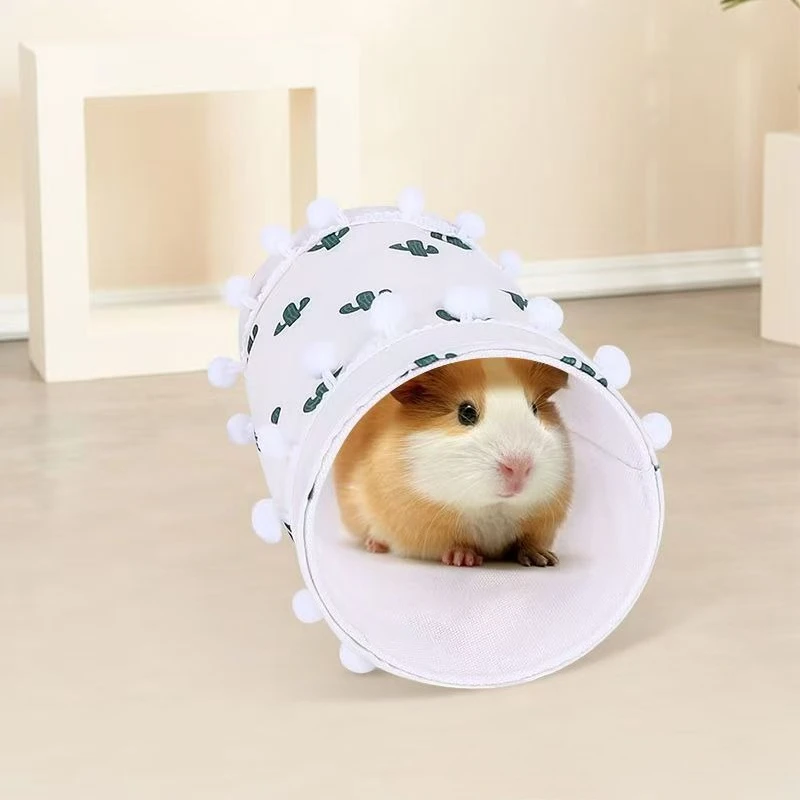 

Small Animal Tunnel Tube -Pet Play Toy & Bed for Guinea Pig Chinchilla Hamster Hedgehog,Cage Accessories for Bearded Dragon Rats