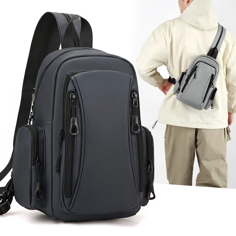 Multi Functional Oxford Mini Backpack,Sports Chest Bag,Men's Shoulder Bag,Suitable for Daily Commuting,Outdoor Sports,Travel,Etc