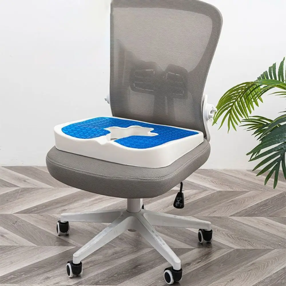 Multifunctional Anti Bedsore Gel Cushion T Shaped Breathable Anti Decubitus Pad Opening Wheelchair Seat Cushion