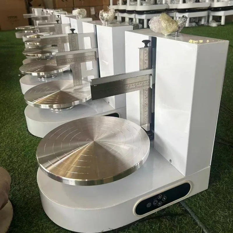 

Professional Electric Cake Smoothing Machine 4-12 Inch Automatic Cake Cream Spatula Tool for Bakeries