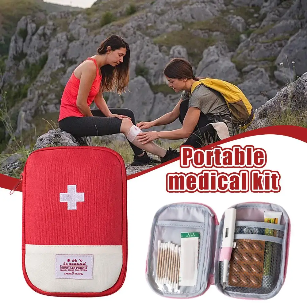 Portable Camping Storage Medicine Bag Emergency First Aid Medical Kit Travel Organizer Pill Case Health Epidemic Prevention Kits