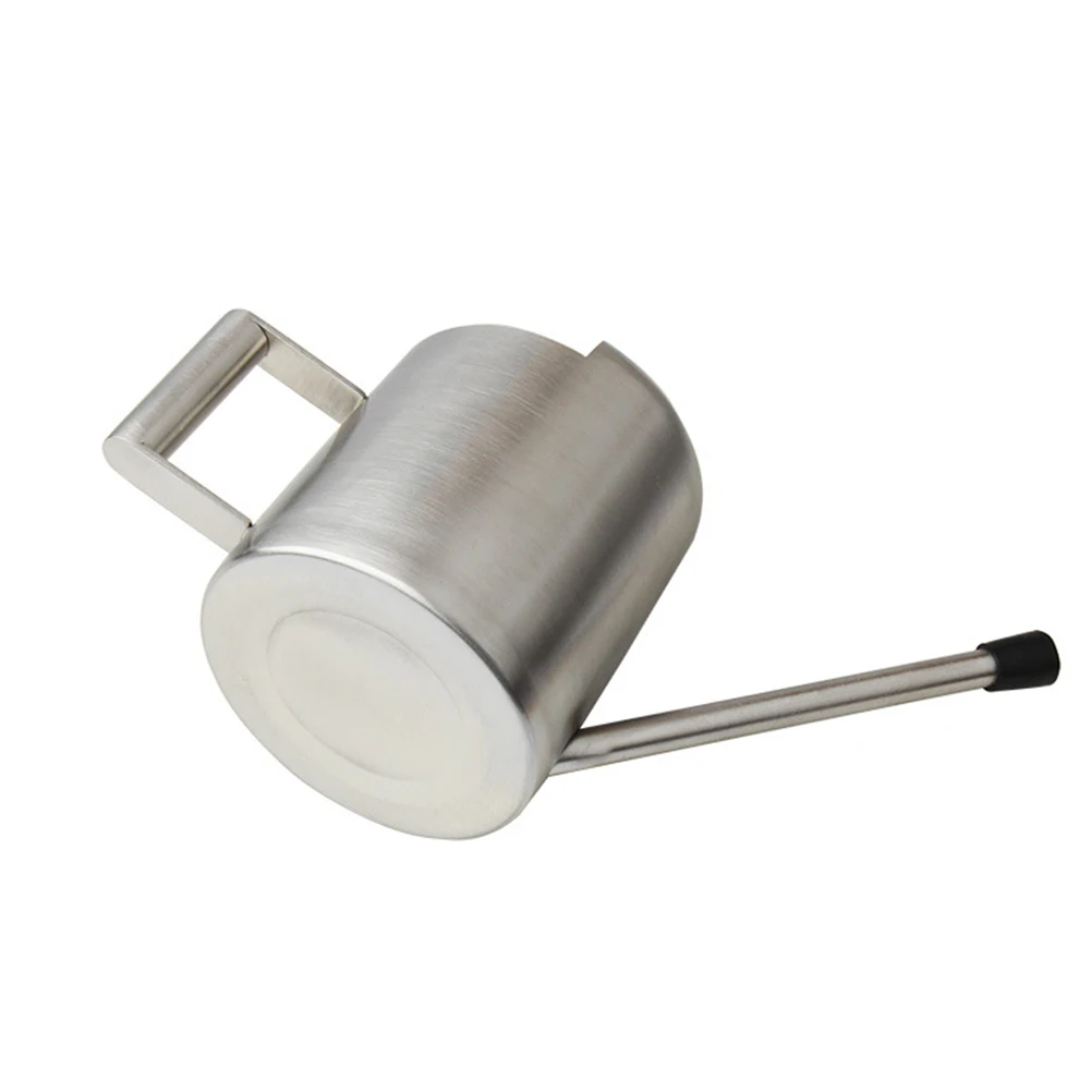 

1pc Stainless Steel Watering Can Long Mouth Design Lightweight For Indoor Outdoor Garden Plants Flower Yard Metal Succulent