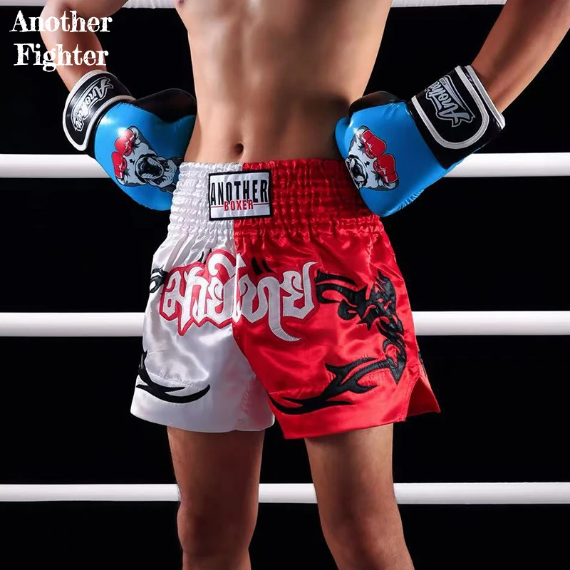 กางเกงมวยไทยสำหรับผู้ชาย ผู้หญิง เด็ก แบบสีตัด กางเกงชกมวยแห้งเร็ว กางเกงคิกบ็อกซิ่งสำหรับออกกำลังกาย ฝึกซ้อม MMA ต่อสู้ในกรง MMA