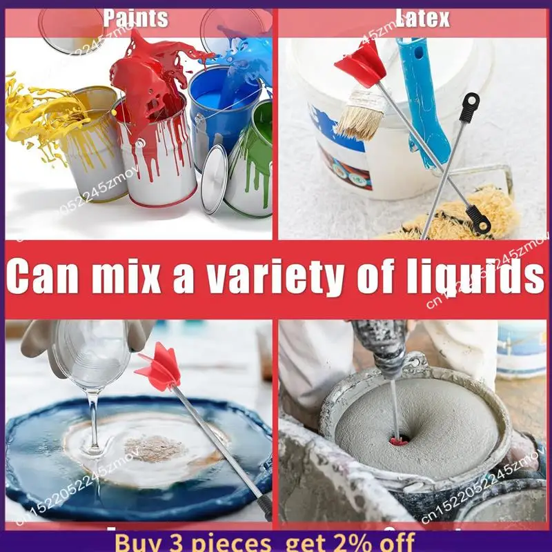 

COME 12 Pcs 11 Inch Paint Stirrer For Drill Drill Mixer Epoxy Mixer Helix Drill Paint Mixer