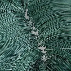 Anime Maomao Cosplay Perücke, 50 cm lang, dunkelgrün, Mao Mao Perücken, hitzebeständiges Kunsthaar, Maomao Cosplay Perücken – Detail 3