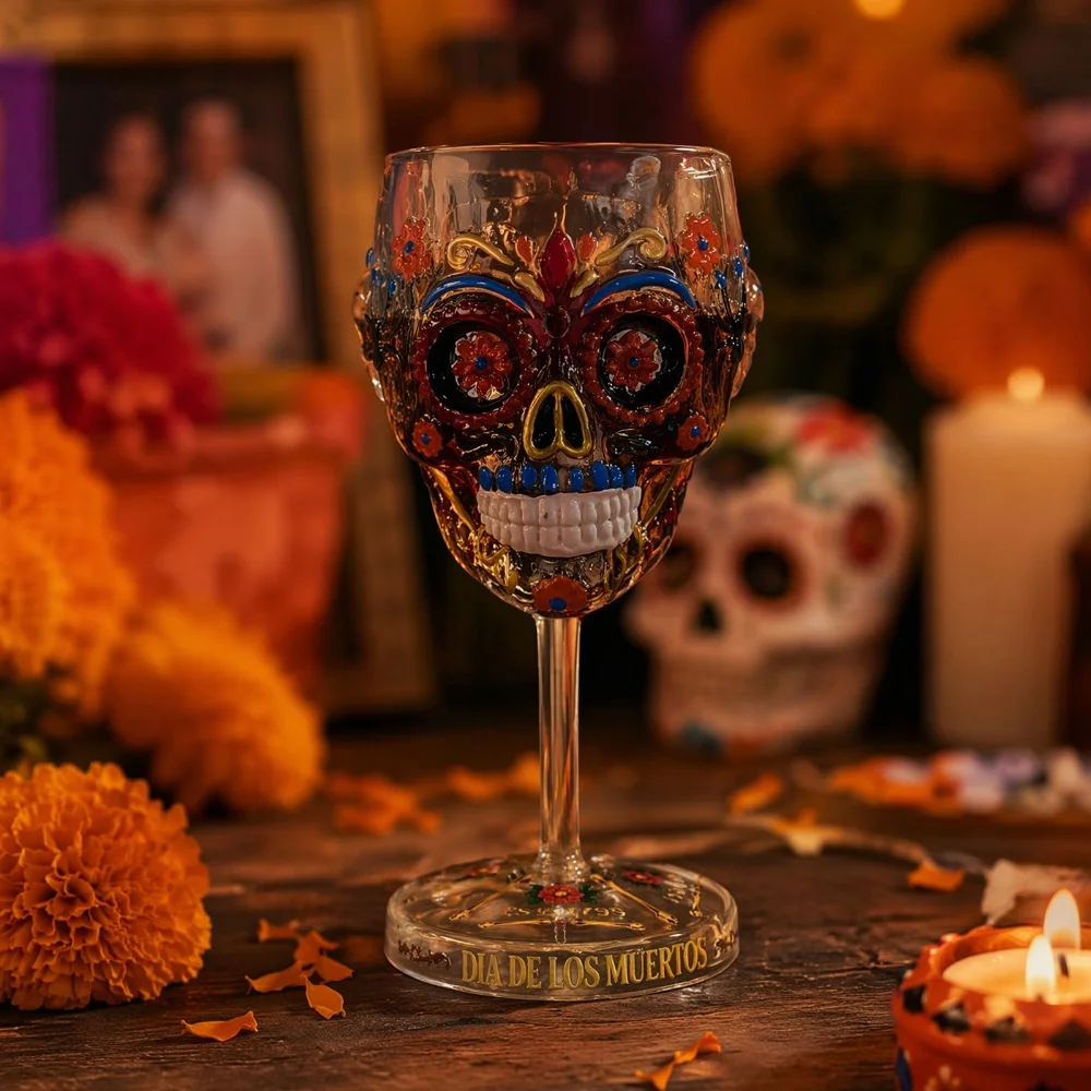 Skull Wine Goblet Barware Accessories Whiskey Cup Drink Goblet Goblet Drinking Cup for Liquors After-Dinner Drinks and More