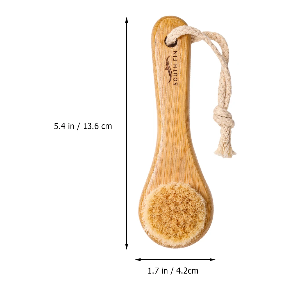 Facial Cleaning Brush Horsehair Bamboo Handle Face Wash Deep Exfoliating Brush Face Brush Massage Brush Beauty Skin Care Tools