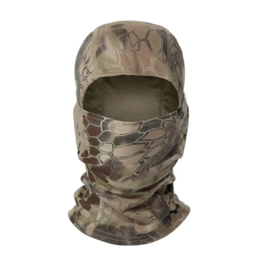 Taktik Balaclava tam yüz maskesi açık yürüyüş bisiklet kamp Camo maske bisiklet için golf sopası kılıfı çabuk kuruyan nefes skar A6N3