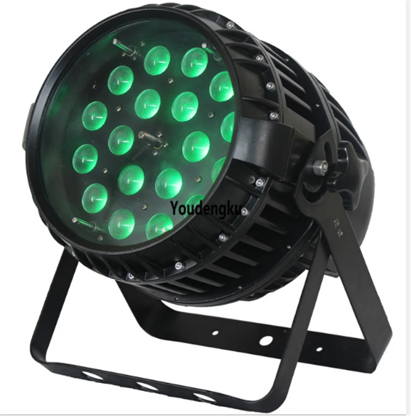 6 pieces dj club event stage light 18*10w rgbw IP65 Outdoor Rated LED Par with Motorized Zoom