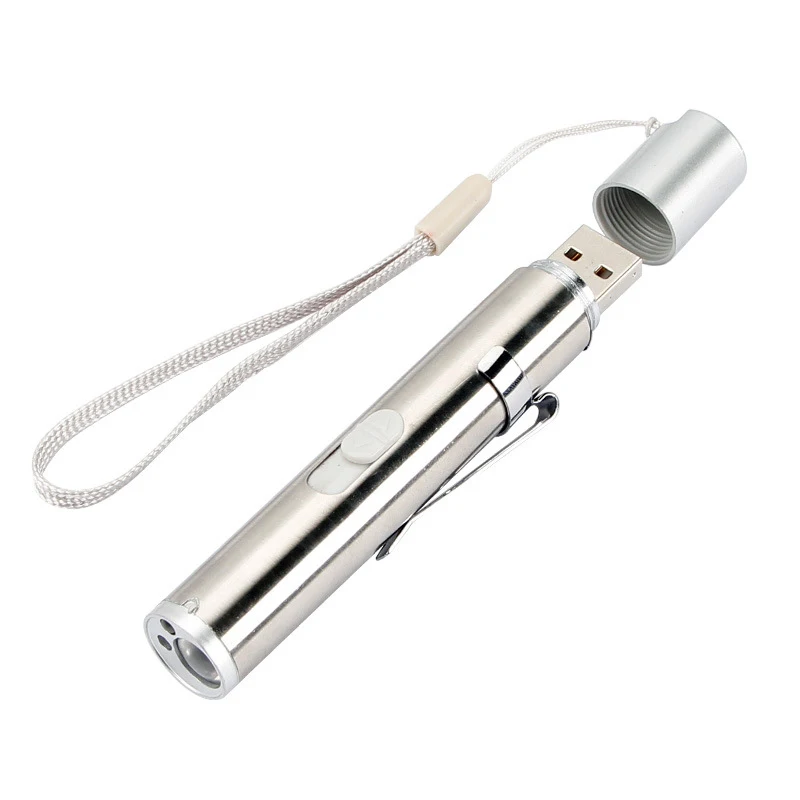 Y19AA In Portable Creative And Funny Pet Cat Toys Led Pointer Light Pen With Bright Animation Mouse Shadow Pointer Uv Torch