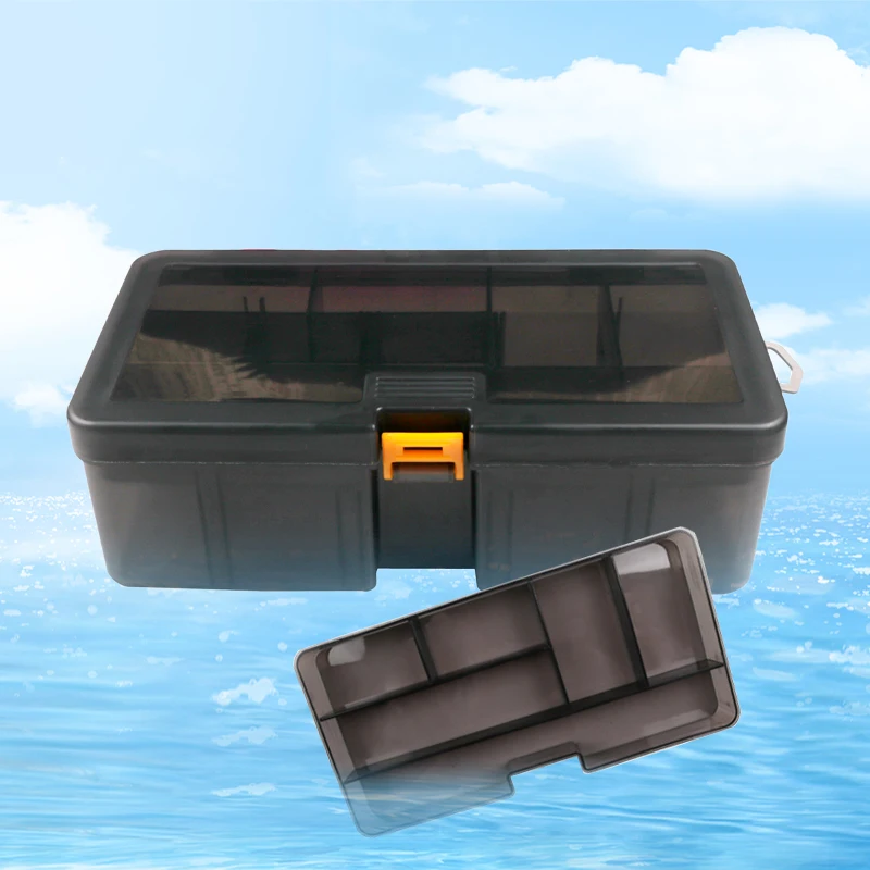 Fishing Tool Box, Double-layer Detachable Road Sub Box, Fishing Gear Accessories Box, Fake Bait Sequin Box, Plastic Fish Box