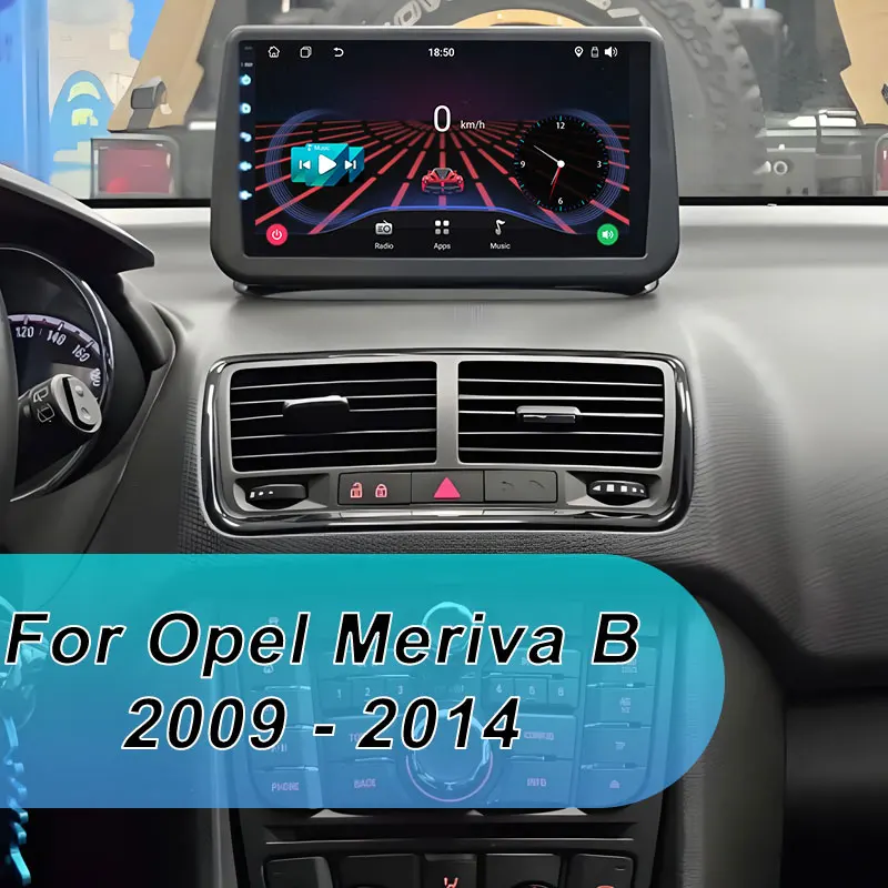 لأوبل ميريفا B 2009 - 2014 راديو السيارة أندرويد 15 ستيريو رئيس وحدة لاعب Autoradio مرآة ربط السيارات واي فاي شاشة تعمل باللمس BT