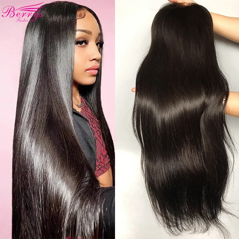 Skinlike Real 2x6 HD Lace Closure Wigs Pre Plucked Raw Hair Bone Straight Invisible Swiss HD Lace Human Hair Wigs for Girls