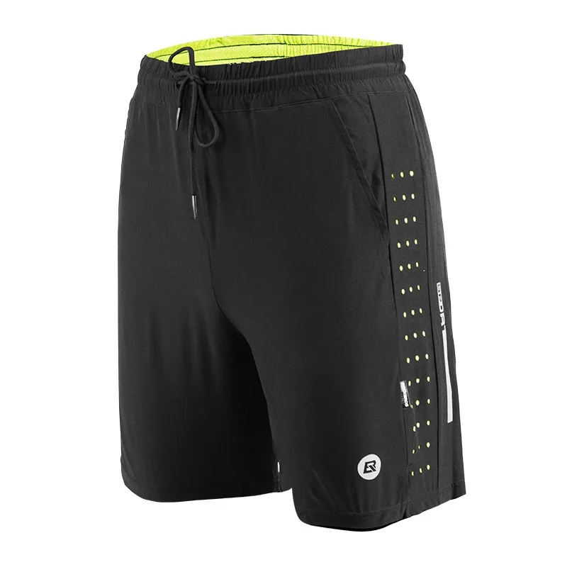 ROCKBROS-pantalones cortos para correr para hombre y mujer, ropa deportiva para ejercicio, pantalones cortos de gimnasio para interiores, pantalones