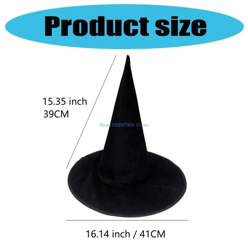 N7YF – chapeau magicien d'halloween, accessoires Costume sorcière pour adultes, chapeau sorcière pour femmes