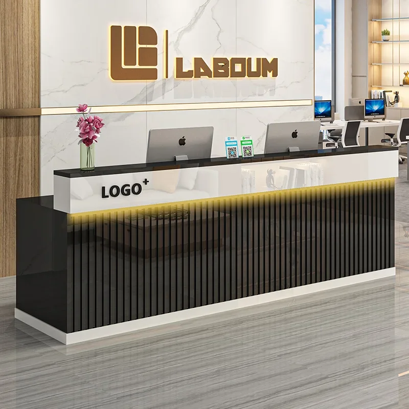 

Podium Luxury Reception Desks Office Beauty Decor Design Reception Desks Display Modern Mostrador Recepción Commercial Furniture