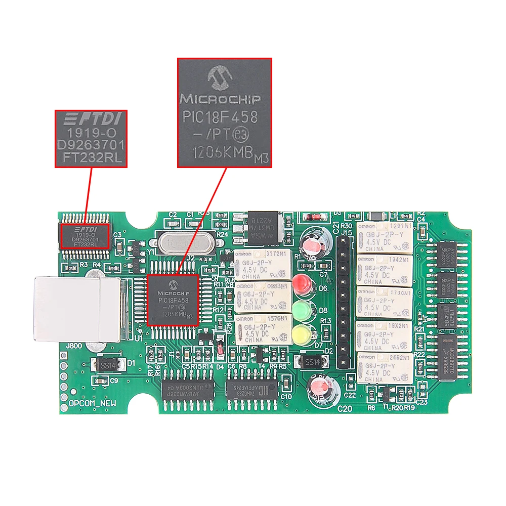 Neues 2021 200603a OPCOM V5 PIC18F458 OP COM 1.70 mit Unterstützung für Flash-Firmware-Update V1.99 für Opel OP-COM OBD2 Auto-Diagnosegerät – Detail 8