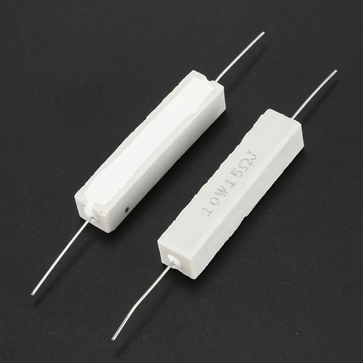 【~ New A88T】10 Pcs Fixed Ceramic Cement Resistors 15 Ohm 10W Watt 5%