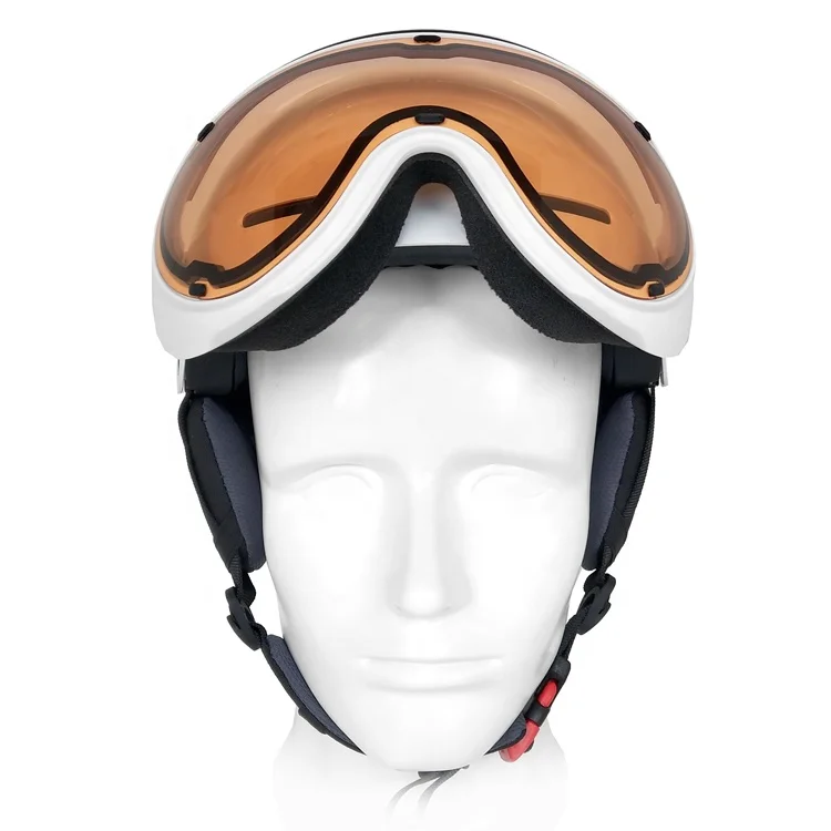 New arrival ultra safety Carbon Fiber + ABS + PC+EPS ski helmet with visor / CE